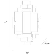 44325 Trinidad Sconce Product Line Drawing