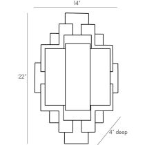44750 Trinidad Sconce Product Line Drawing