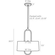 44782 Melody Pendant Product Line Drawing
