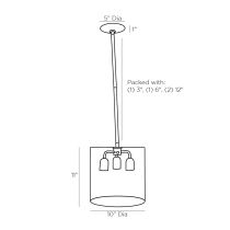 44783 Milford Pendant Product Line Drawing