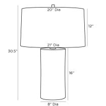 44799-976 Samoa Lamp Product Line Drawing