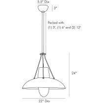 44925 Dawn Pendant Product Line Drawing