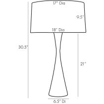 44955-243 Narsi Lamp Product Line Drawing