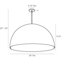 45047 Pascal Pendant Product Line Drawing