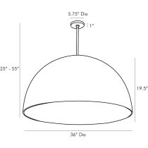 45049 Pascal Pendant Product Line Drawing