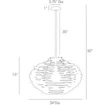 45101 Rook Small Pendant Product Line Drawing