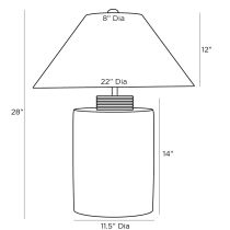 45208-671 Samala Lamp Product Line Drawing