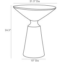 4587 Sycamore Side Table Product Line Drawing