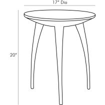 4588 Rotterdam Accent Table Product Line Drawing