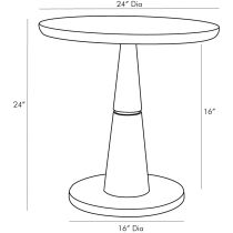 4589 Rochester Side Table Product Line Drawing