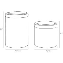 4630 Oliver Containers Set of 2 Product Line Drawing