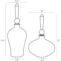 4635 Marla Decanters, Set of 2 Product Line Drawing