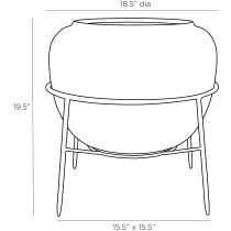 4644 Marcello Large Floor Urn Product Line Drawing