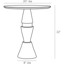 4647 Mojave End Table Product Line Drawing