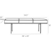4651 Mercer Bench Product Line Drawing