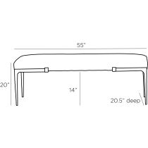 4655 Marvin Bench Product Line Drawing