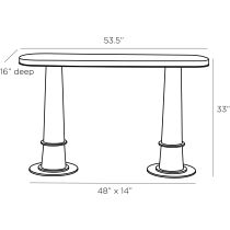 4662 Kamile Console Product Line Drawing