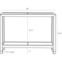 4663 Oswald Console Product Line Drawing