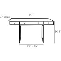 4665 Ollie Desk Product Line Drawing