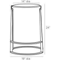 4668 Neigh Counter Stool Product Line Drawing