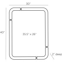 4679 Mulholland Mirror Product Line Drawing