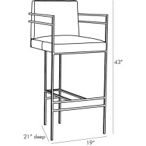 4732 Alice Bar Stool Product Line Drawing