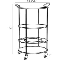 4761 Crestwood Bar Cart Product Line Drawing