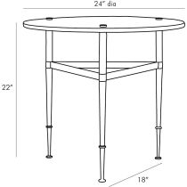 4771 Brittney End Table Product Line Drawing