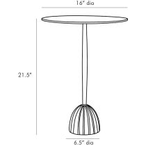 4777 Alonzo Accent Table Product Line Drawing