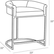 4780 Calvin Counter Stool Product Line Drawing