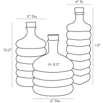 4788 Fiona Decanters, Set of 3 Product Line Drawing
