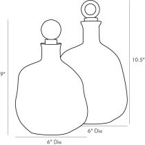 4789 Frances Decanters, Set of 2 Product Line Drawing