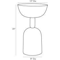 4797 Dax Accent Table Product Line Drawing