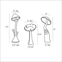 4806 Ludwig Sculpture, Set of 3 Product Line Drawing