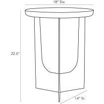 4807 Dustin Accent Table Product Line Drawing