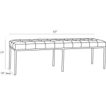 4809 Zephyr Bench Product Line Drawing