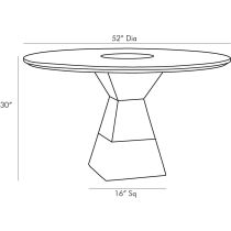 4817 Drew Dining Table Product Line Drawing