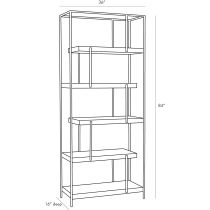 4835 Daniel Etagere Product Line Drawing