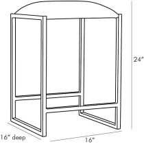 4839 Dash Counter Stool Product Line Drawing