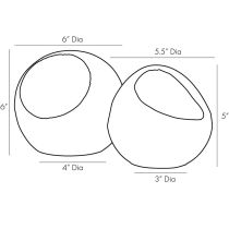 4852 Ida Sculptures, Set of 2 Product Line Drawing