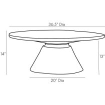 4874 Sycamore Coffee Table Product Line Drawing