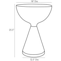 4876 Hilda Accent Table Product Line Drawing