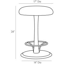 4893 Holden Counter Stool Product Line Drawing