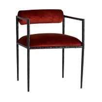4896 Barbana Chair Rust Velvet 