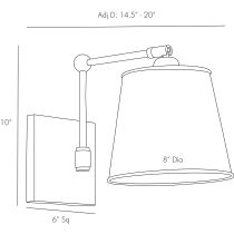 49026 Watson Sconce Product Line Drawing