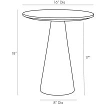 4903 Icarius Accent Table Product Line Drawing