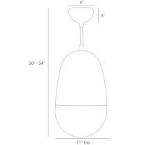 49053 Germaine Pendant Product Line Drawing
