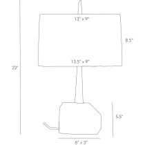 49064-129 Gemma Lamp Product Line Drawing