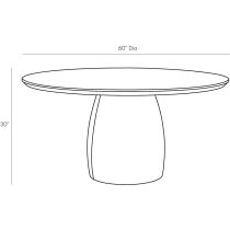 4907 Gladys Dining Table Product Line Drawing