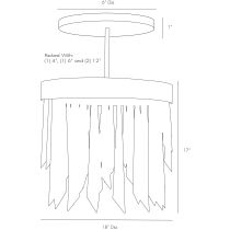 49091 Waldorf Round Chandelier Product Line Drawing